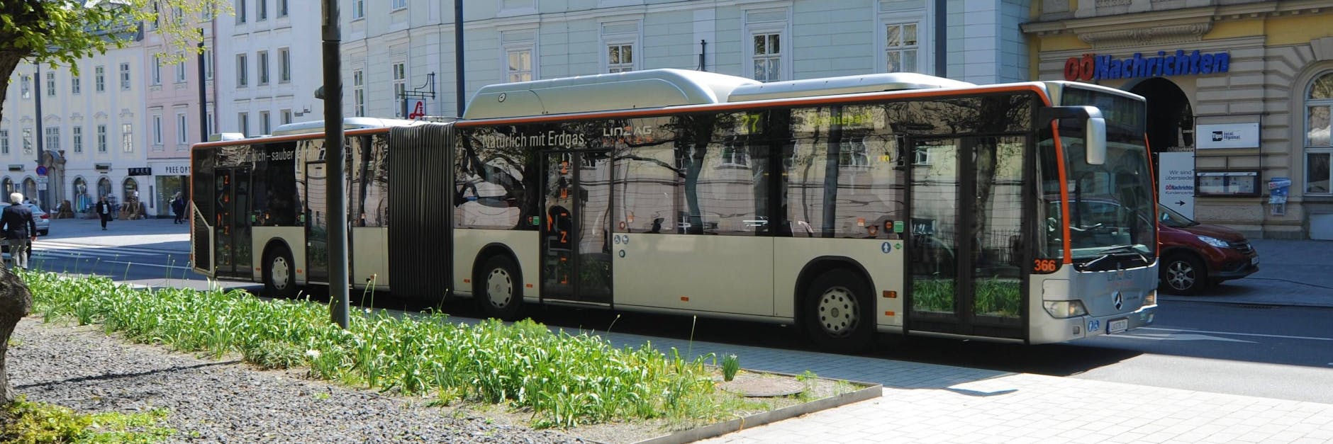 Ein Bus in Linz, der Hauptstadt von Oberösterreich. (Symbolfoto)