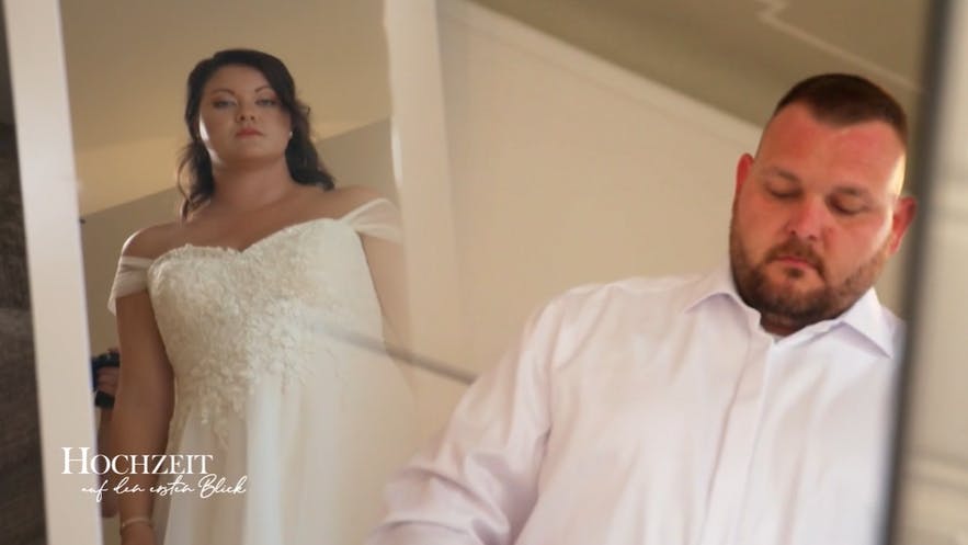 Lassen noch keine Gefühle zu nach der „Hochzeit auf den ersten Blick“: Simone und Marcus.