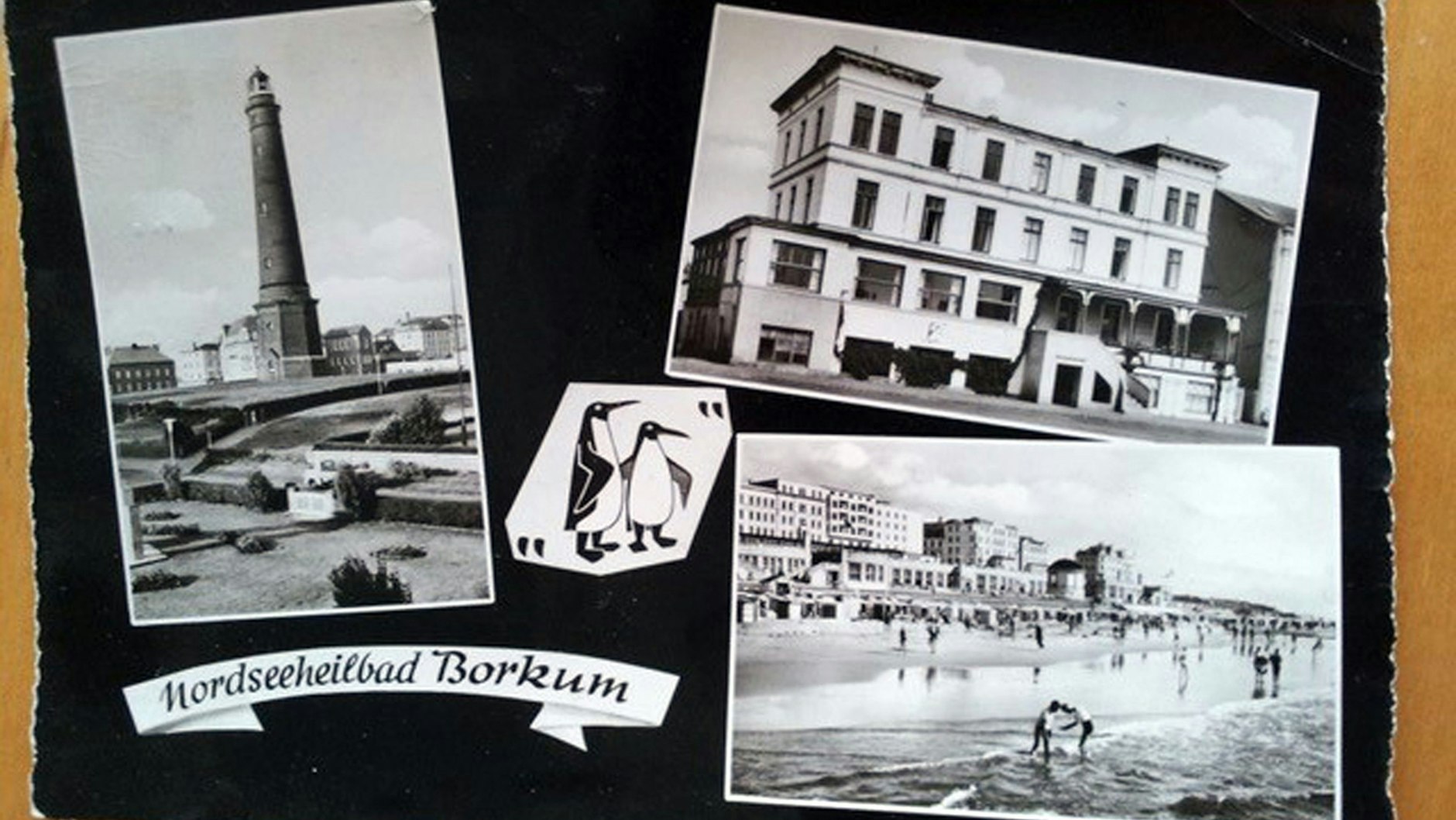 Eine historische Postkarte des Nordseeheilbads Borkum. Sabine Ludwig verbrachte 1964 als Zehnjährige sechs Wochen auf Borkum&nbsp;– und erlebte dort Schreckliches.