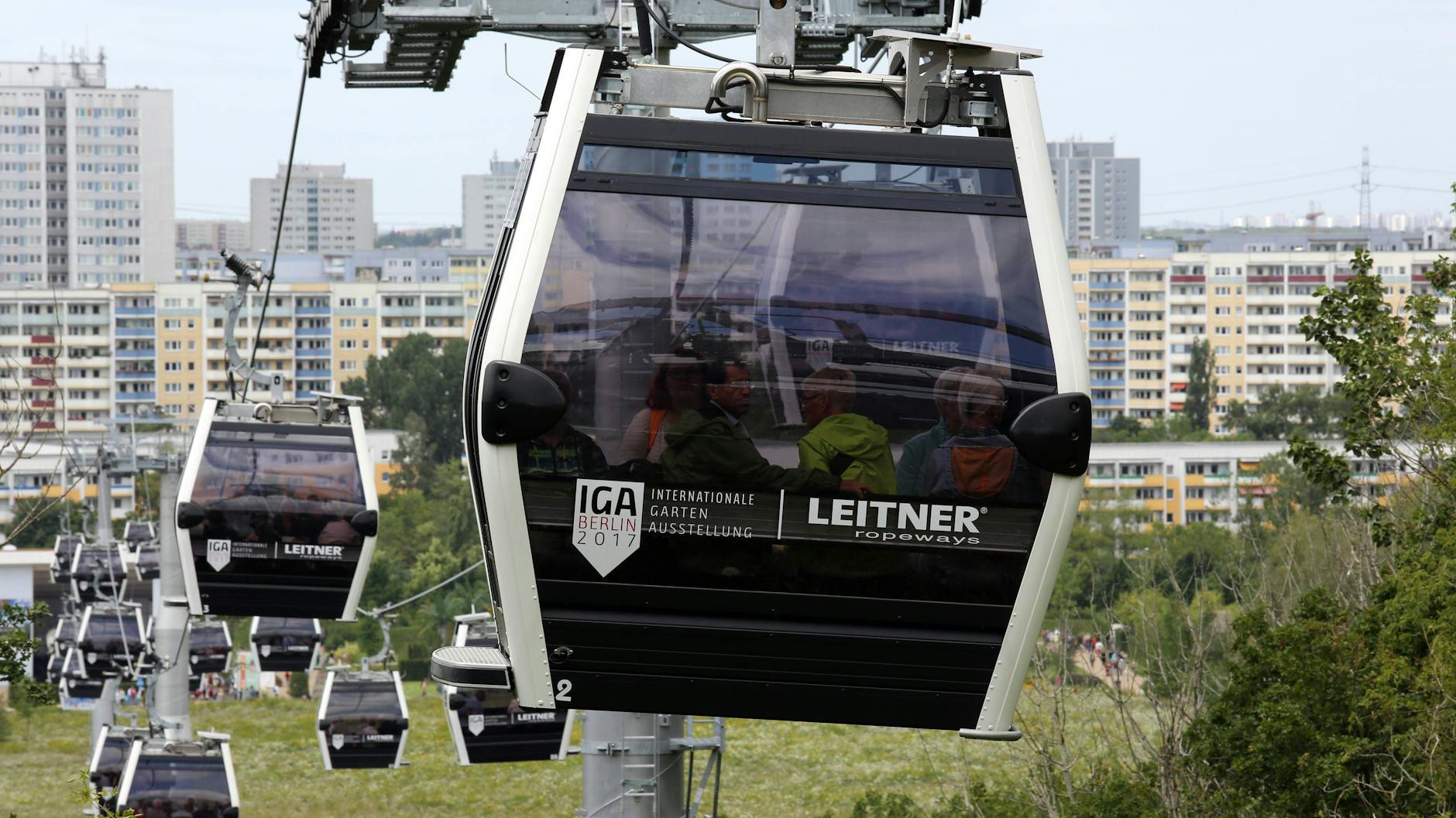 Die Seilbahn zu den Gärten der Welt. Bisher kostete eine Hin- und Rückfahrt für Erwachsene 6,50 Euro. Künftig soll die Strecke in den Berliner Nahverkehrstarif integriert werden.