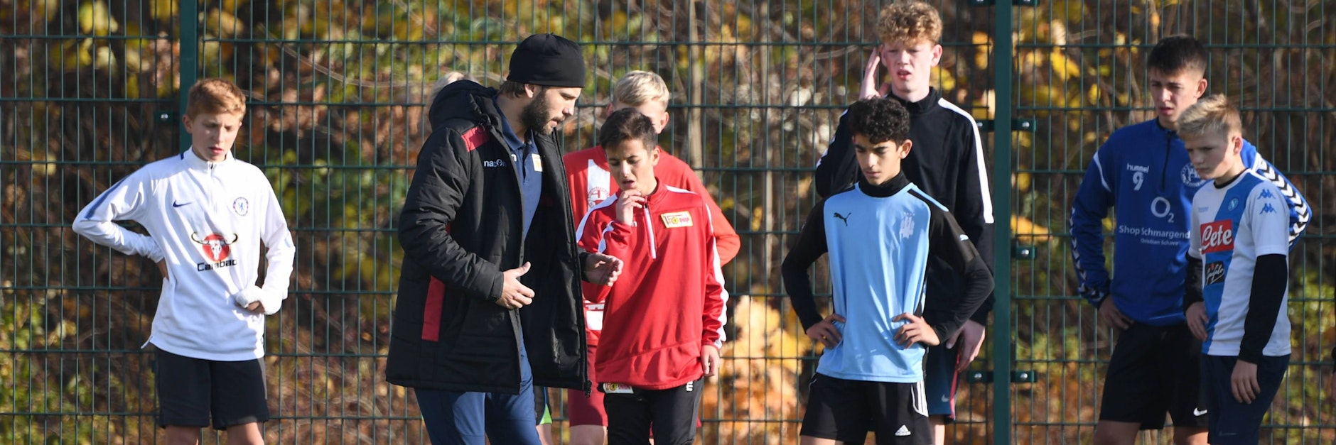 Trainingseinheit mit Nachwuchskickern des 1. FC Union