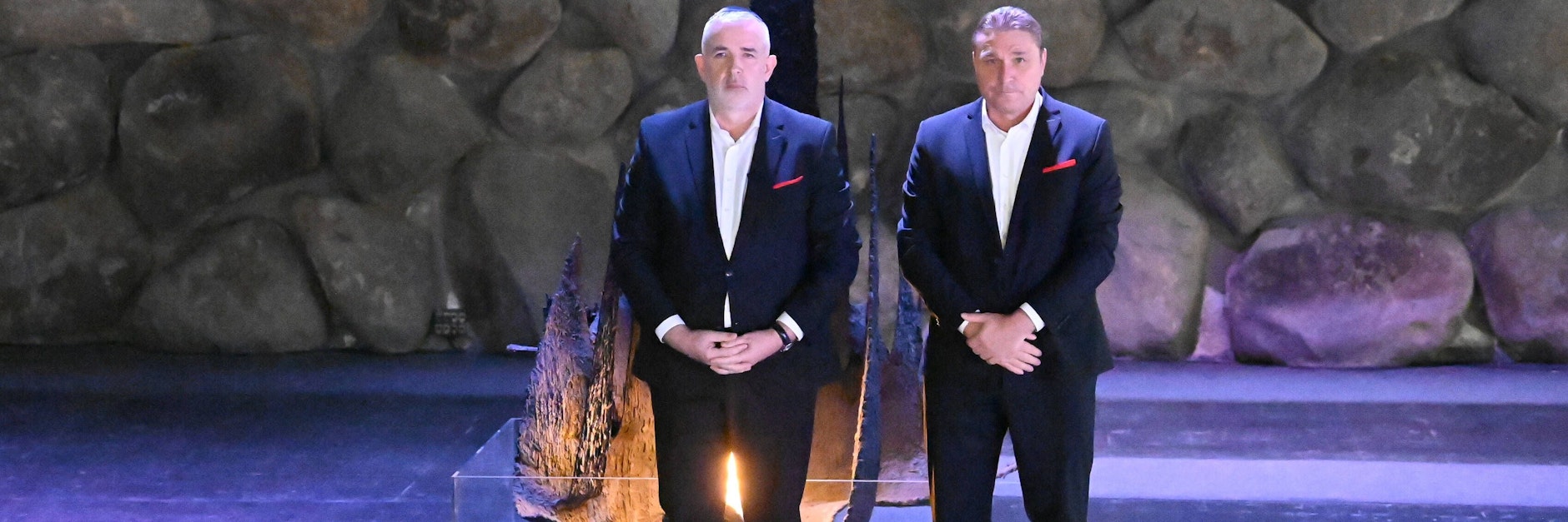 Unions Präsident Dirk Zingler und Geschäftsführer Oskar Kosche gedachten in Yad Vashem der Opfer des Holocaust.