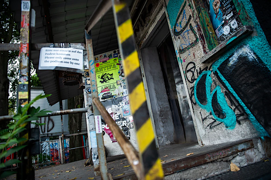Techno-Club in Friedrichshain, unweit vom Bahnhof Ostkreuz: das About Blank