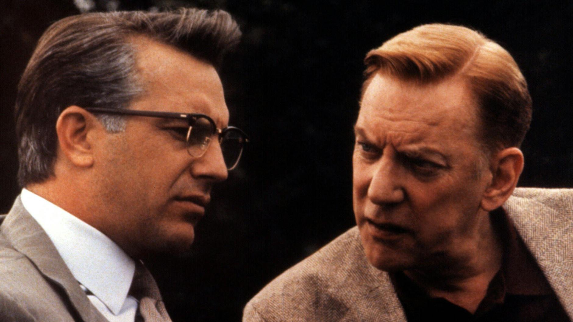 JFK, Darsteller Kevin Costner, Donald Sutherland, 1991 Warner Bros/Courtesy Everett Collection