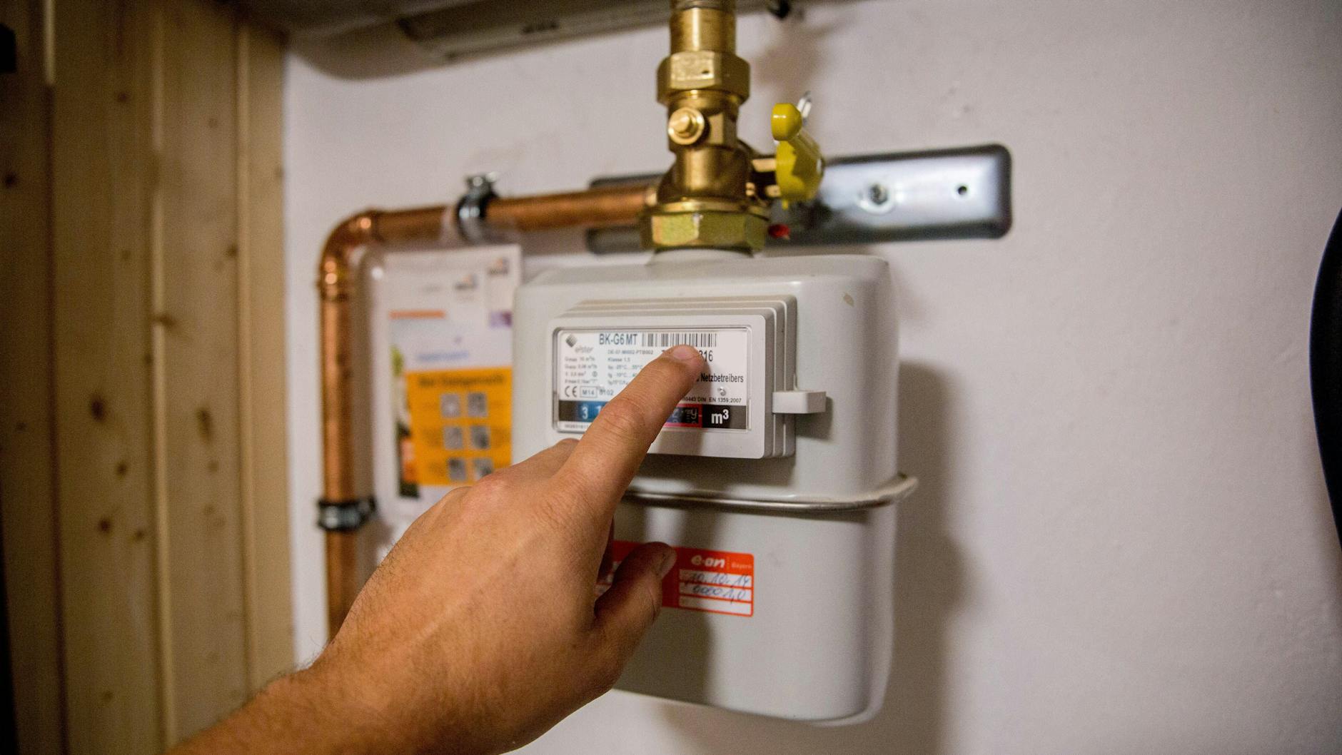 Erdgaszähler im Keller eines Wohnhauses. (Symbolbild)