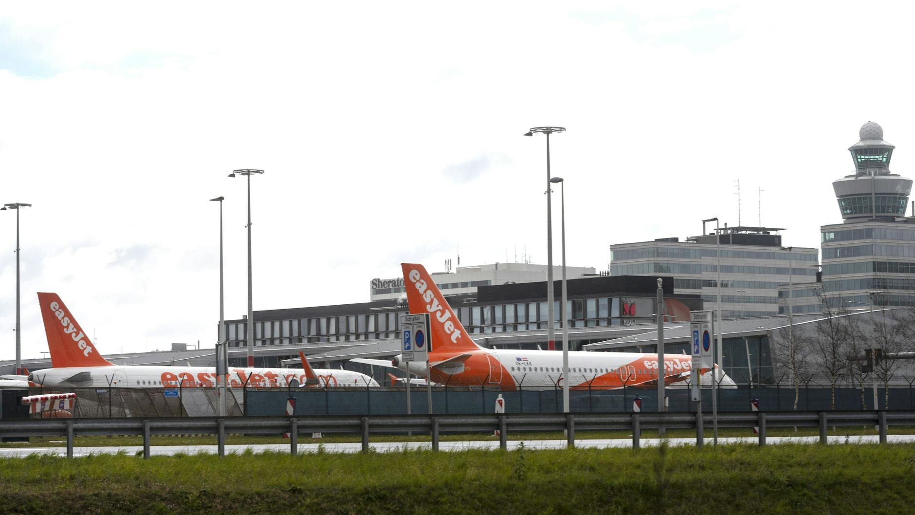 Der Flughafen Schiphol bei Amsterdam.