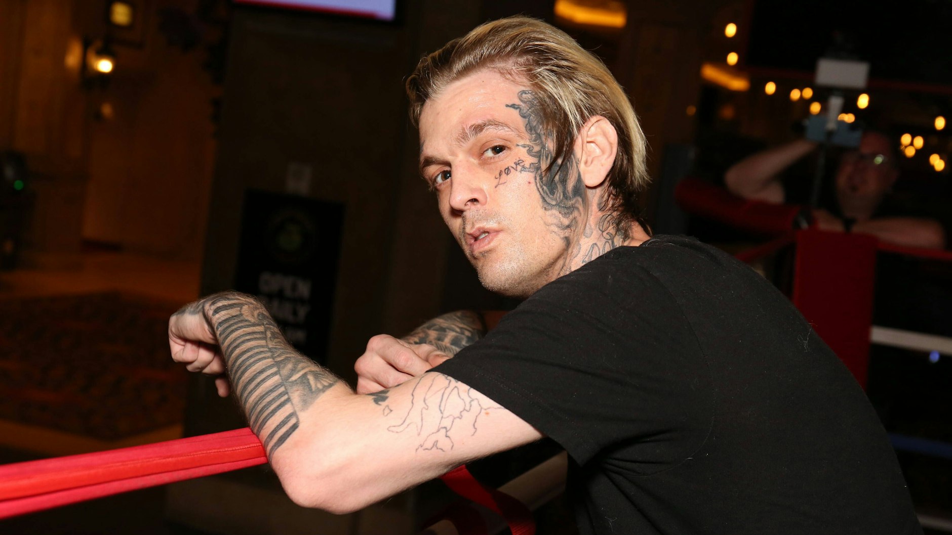 Auch an einer Boxkarriere versucht er sich: Aaron Carter bei einem Training im Juni in Atlantic City.