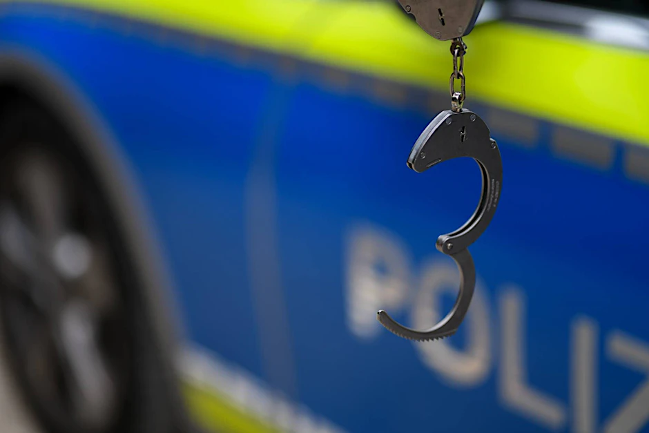Handschellen für einen Berliner Polizisten.