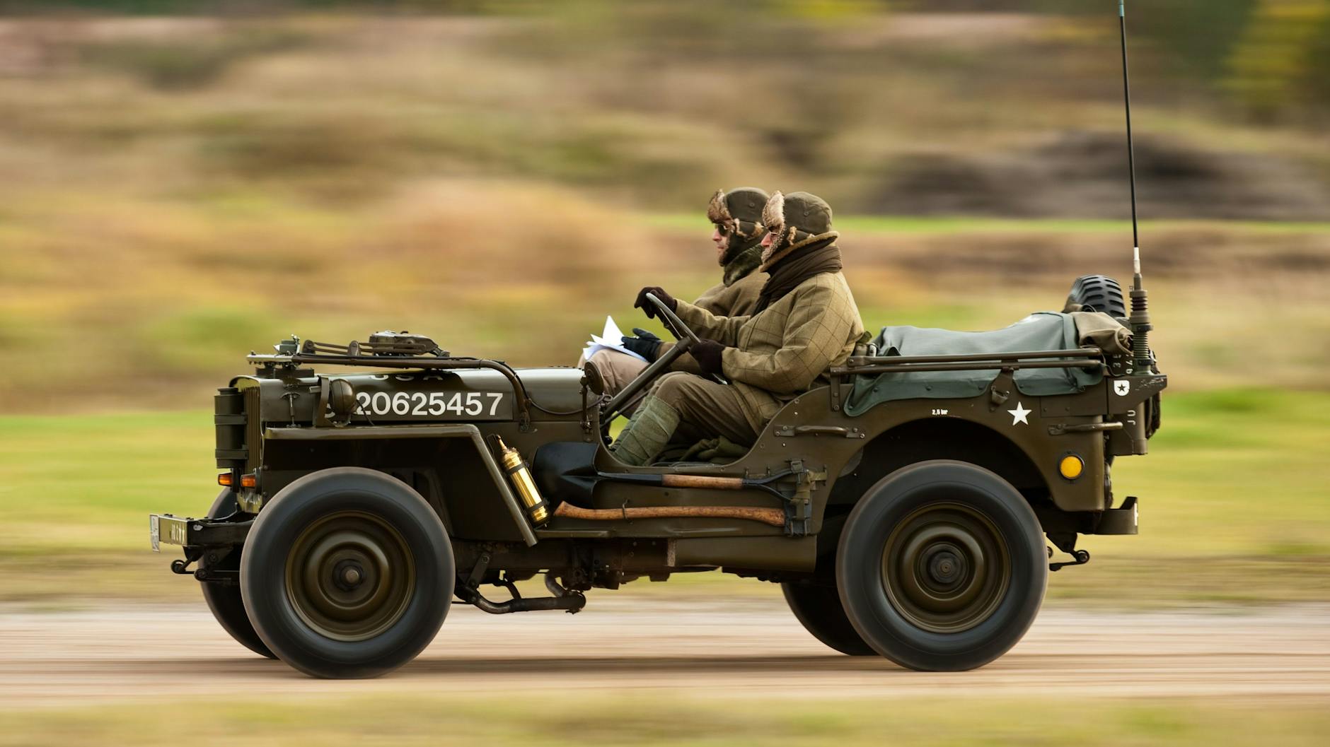 Der Armee-Geländewagen Willys Jeep wurde im Zweiten Weltkrieg in Dienst gestellt.