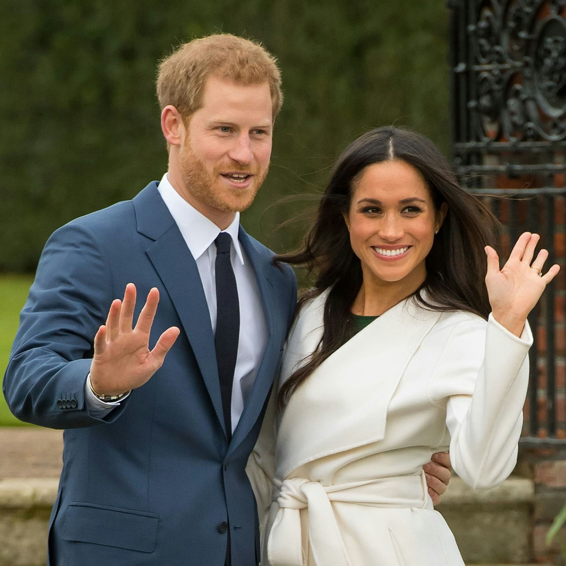 Der britische Prinz Harry und die US-amerikanische Schauspielerin Meghan Markle nach Bekanntgabe ihrer Verlobung im November 2017.