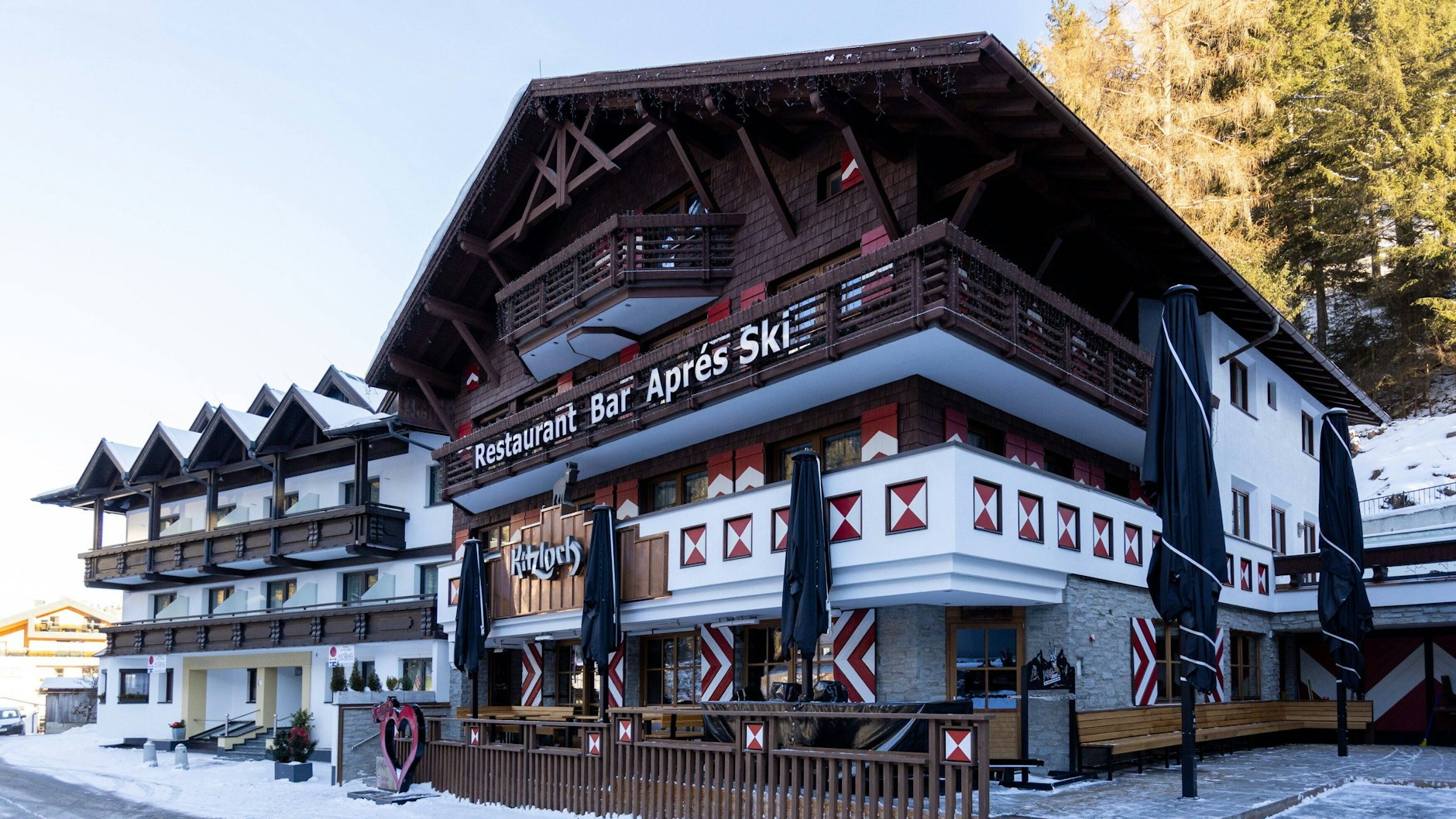 Ist derzeit geschlossen: Das Restaurant und Aprés-Ski-Bar Kitzloch in Ischgl.