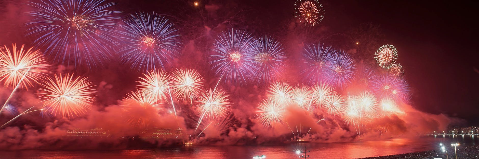 Ein Bild aus besseren Zeiten. 2019 fand das Feuerwerk am Strand von Rio De Janeiro noch statt.
