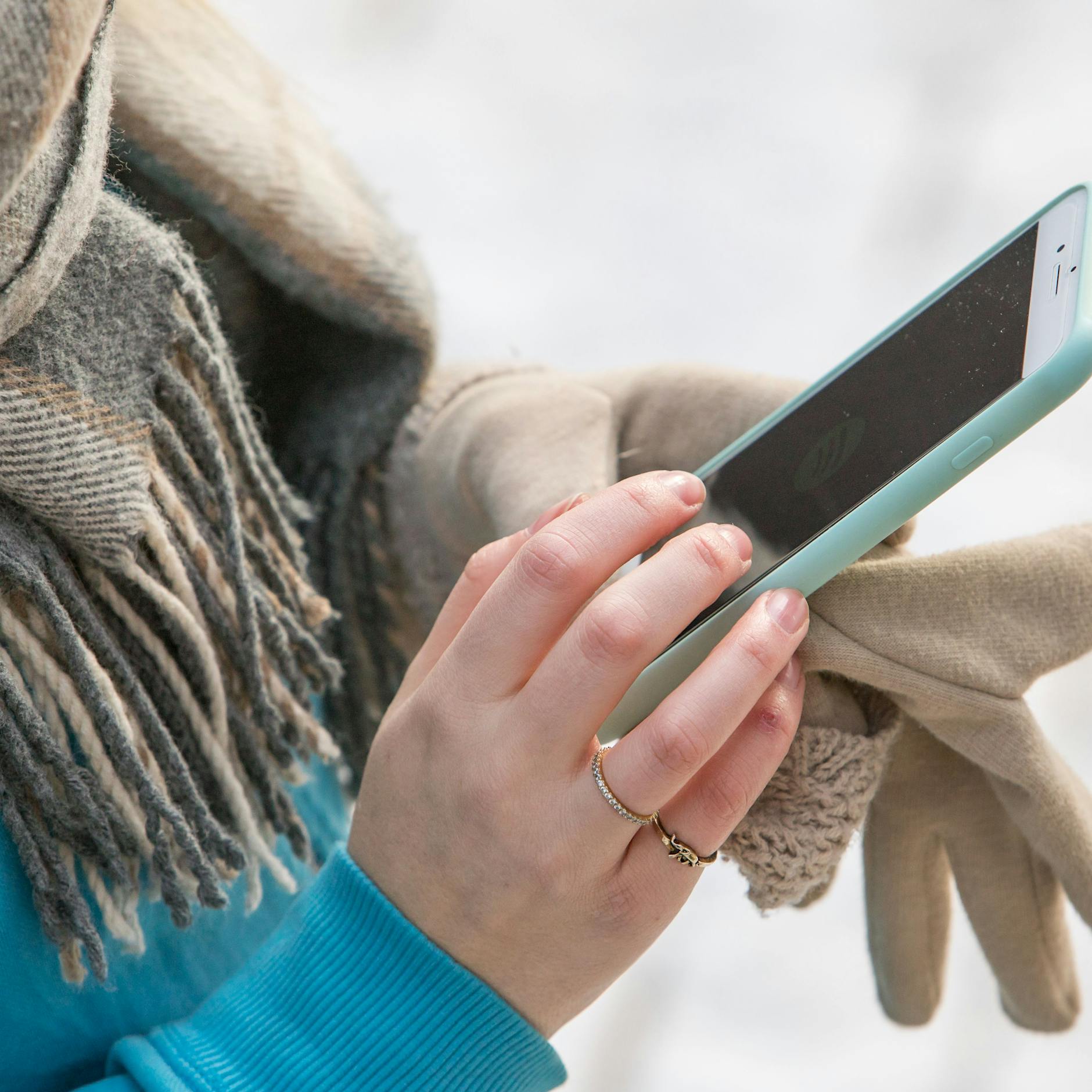 Auf Kuschelkurs: Smartphone-Akku braucht mindestens 10 Grad Wärme