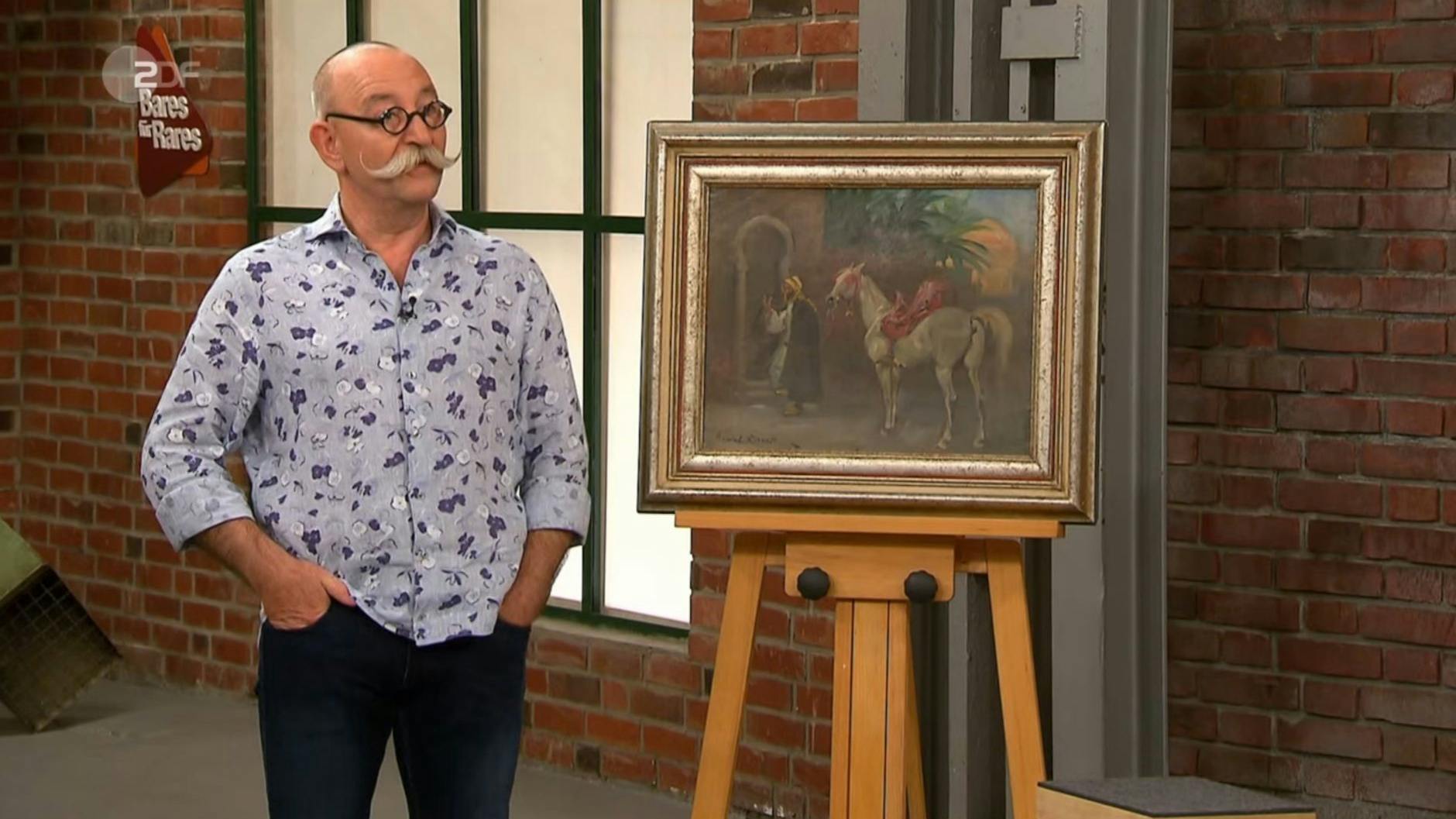 Das darf doch nicht wahr sein, ist Horst Lichter erstaunt und fragt im „Bares für Rares“-Händlerraum nach, warum das Bild für so viel Geld angekauft wurde.