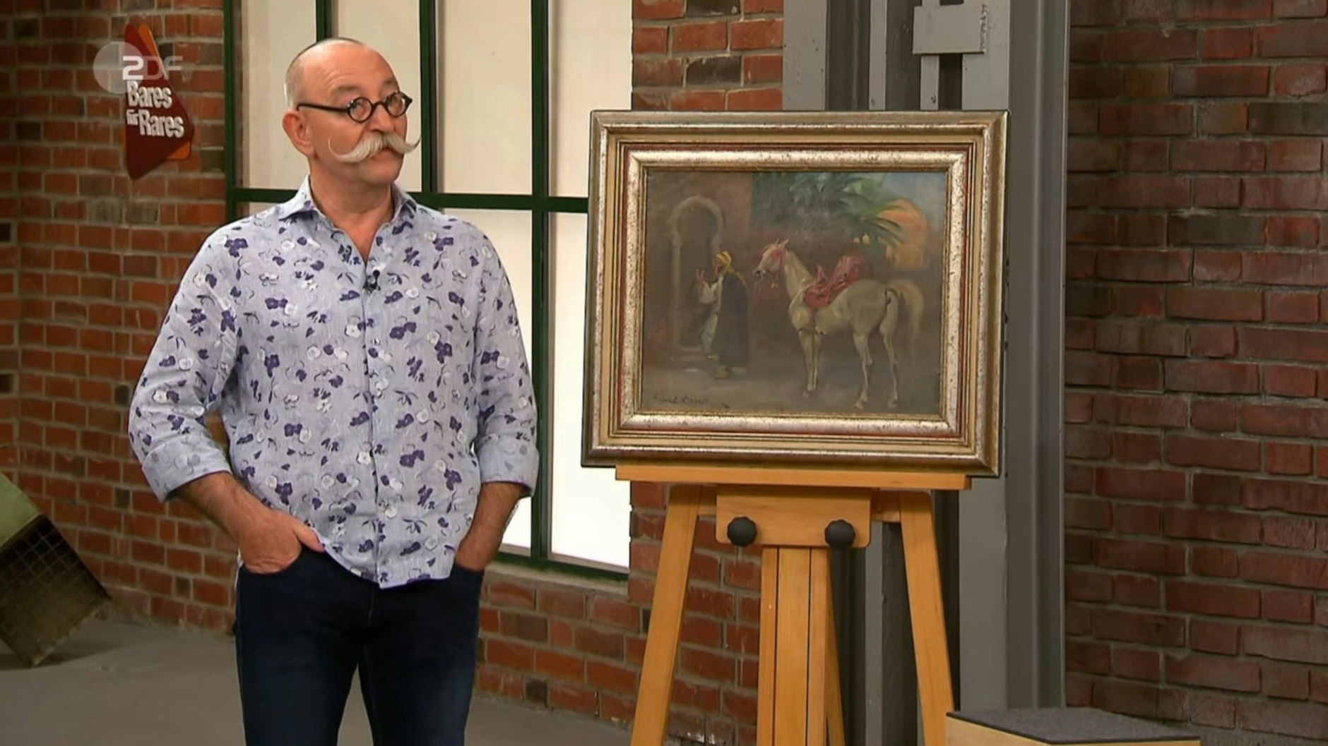 Das darf doch nicht wahr sein, ist Horst Lichter erstaunt und fragt im „Bares für Rares“-Händlerraum nach, warum das Bild für so viel Geld angekauft wurde.