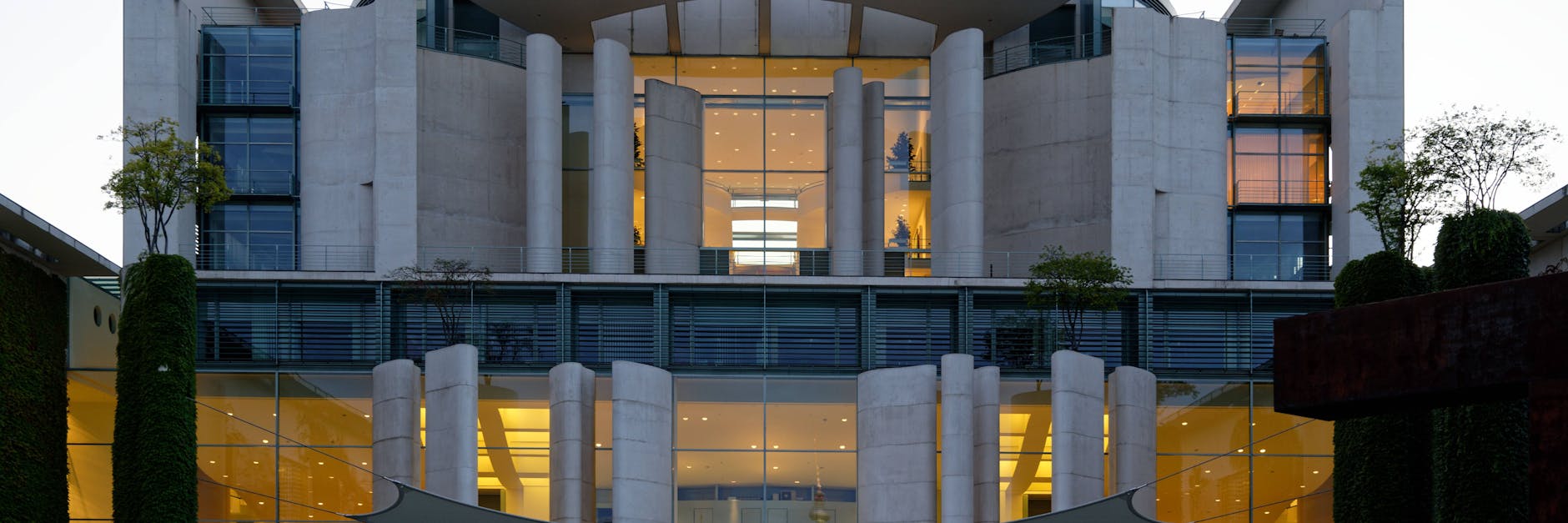 Im neunten Stock des Kanzleramts liegt Scholz' Dienstwohnung.