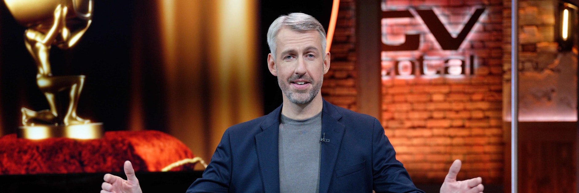 Der Entertainer Sebastian Pufpaff nach der Aufzeichnung der ProSieben-Comedyshow „TV total“ im Studio.