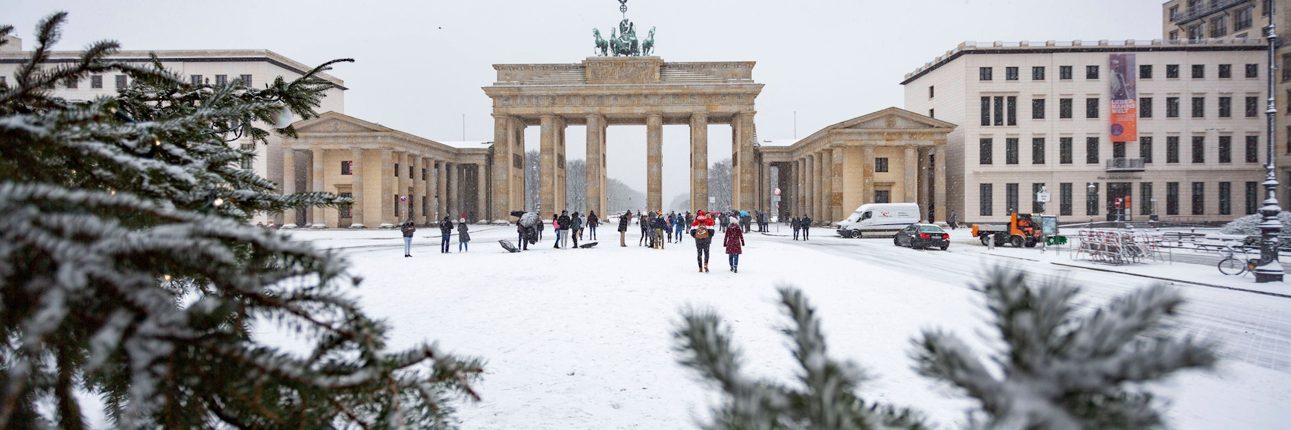Schneefall in Berlin, Schneefall in Berlin am Donnerstag morgen sorgte für eine Winterlandschaft. 