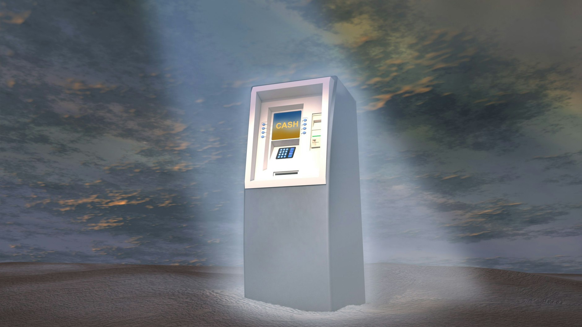 Letzte Hoffnung: Der Geldautomat. Wie kommt man dort an Geld? Na, klar, mit der Karte! 