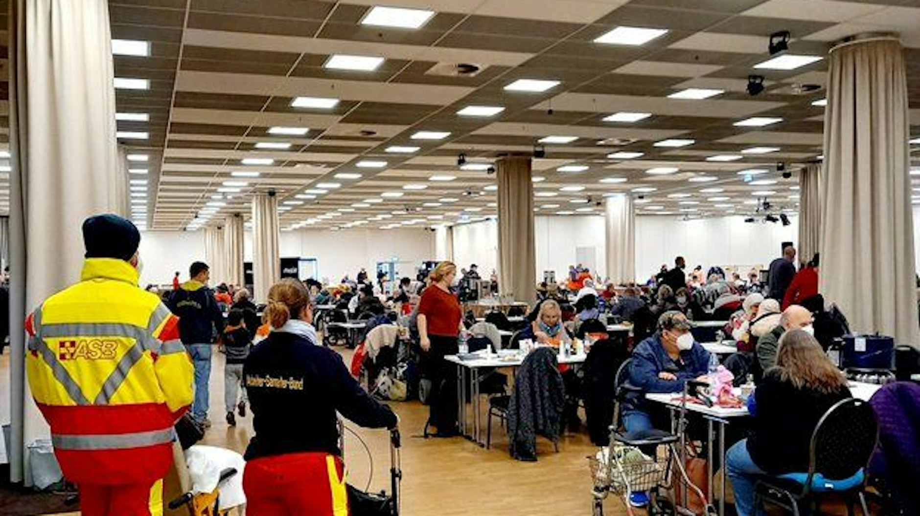 Die Notunterkunft im Mercure-Hotel Moa