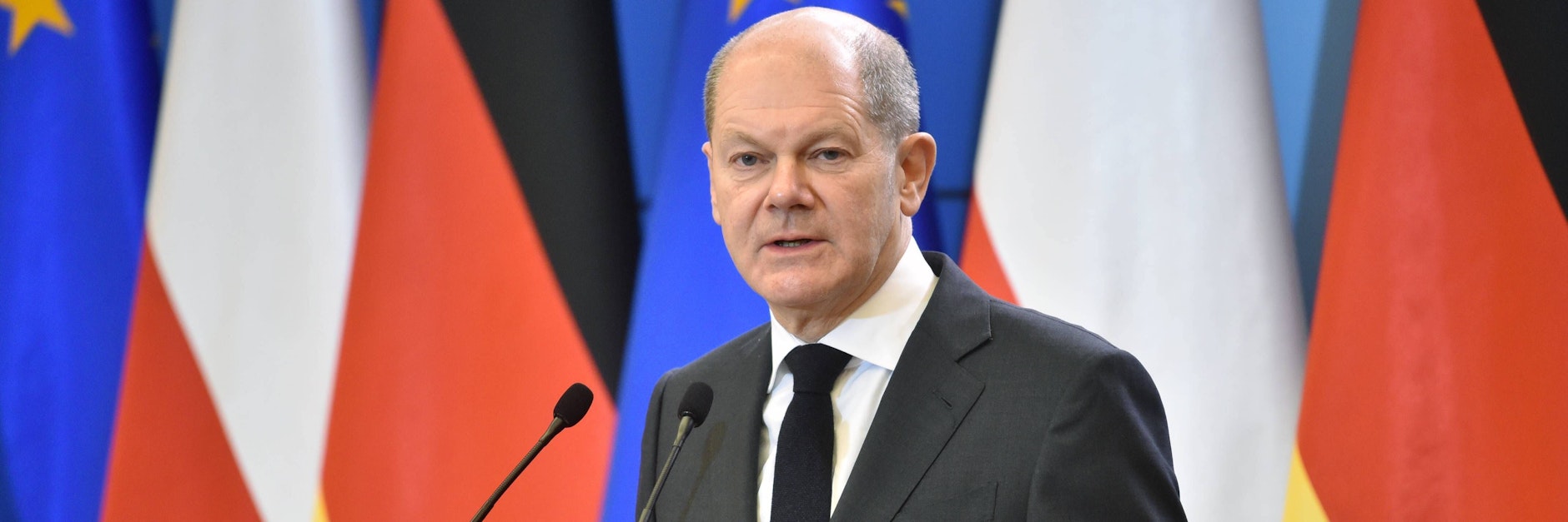 Bundeskanzler Olaf Scholz - hier das Original. Dringend wird ein Doppelgänger gesucht.