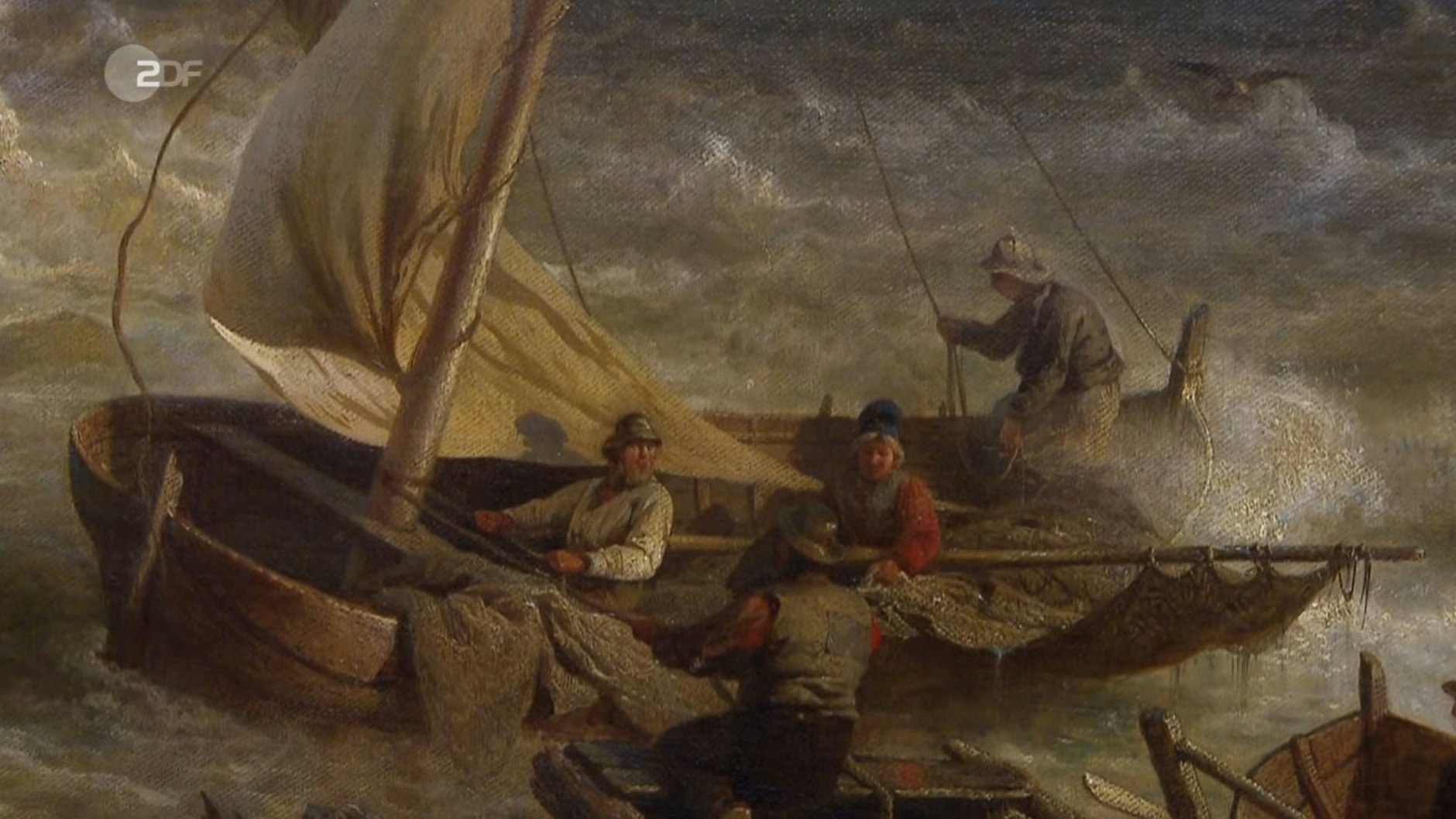 Die Gewalt der Natur wird auf dem Gemälde, das bei&nbsp;„Bares für Rares“ einen neuen Besitzer finden soll, eindrucksvoll dargestellt.