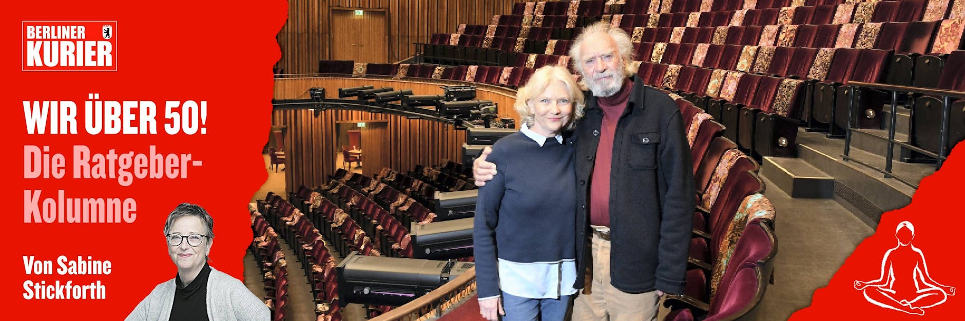 Ehepaar und Berufskollegen als Schauspieler Rita Feldmeier (67) und Achim Wolf (79)