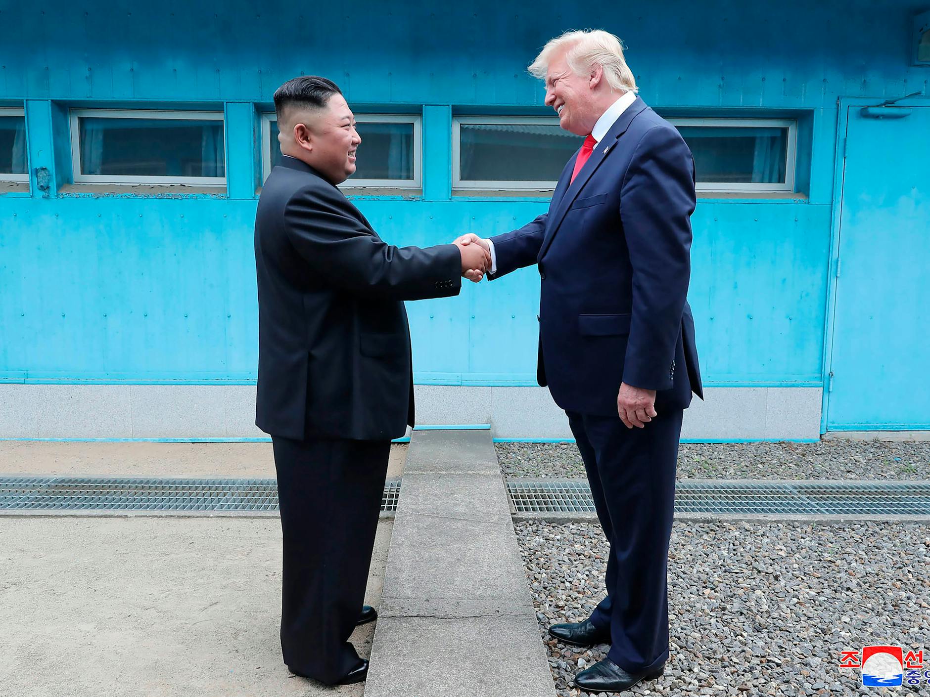 Kim und Trump im Juni 2019 an der Grenze von Nord- und Südkorea in Panmunjon.
