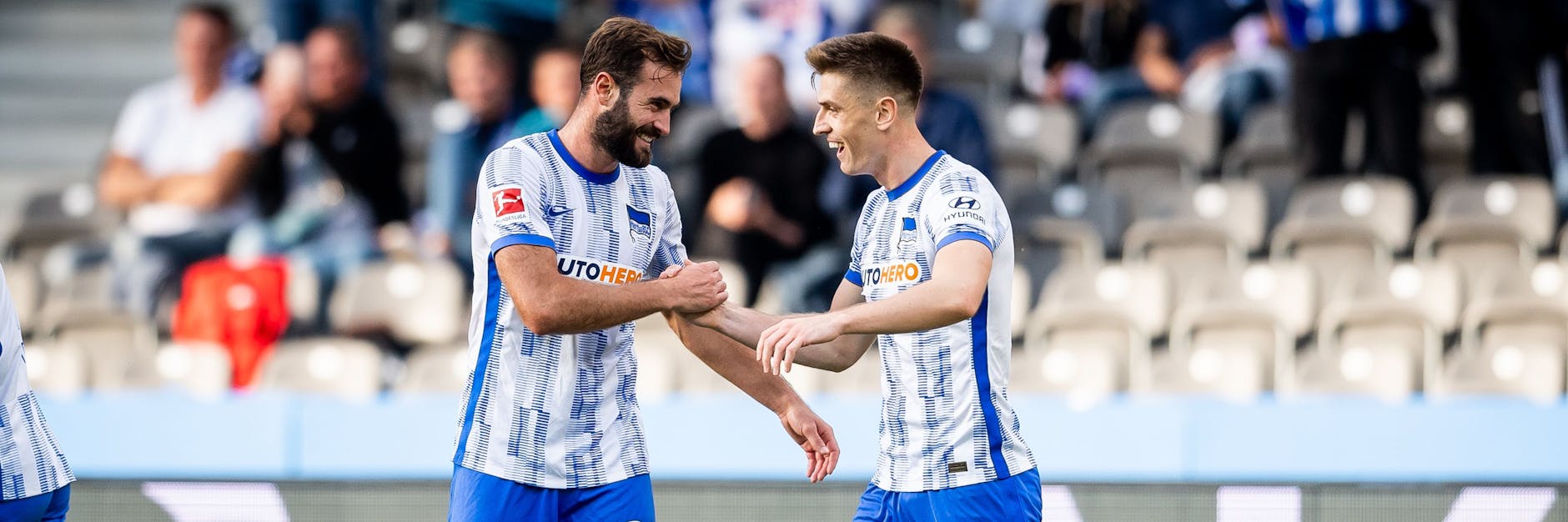 Haben bei Hertha BSC wenig Grund zum Lachen: Lucas Tousart und Kris Piatek kosteten fast 50 Millionen Euro, konnten aber bisher nicht überzeugen.