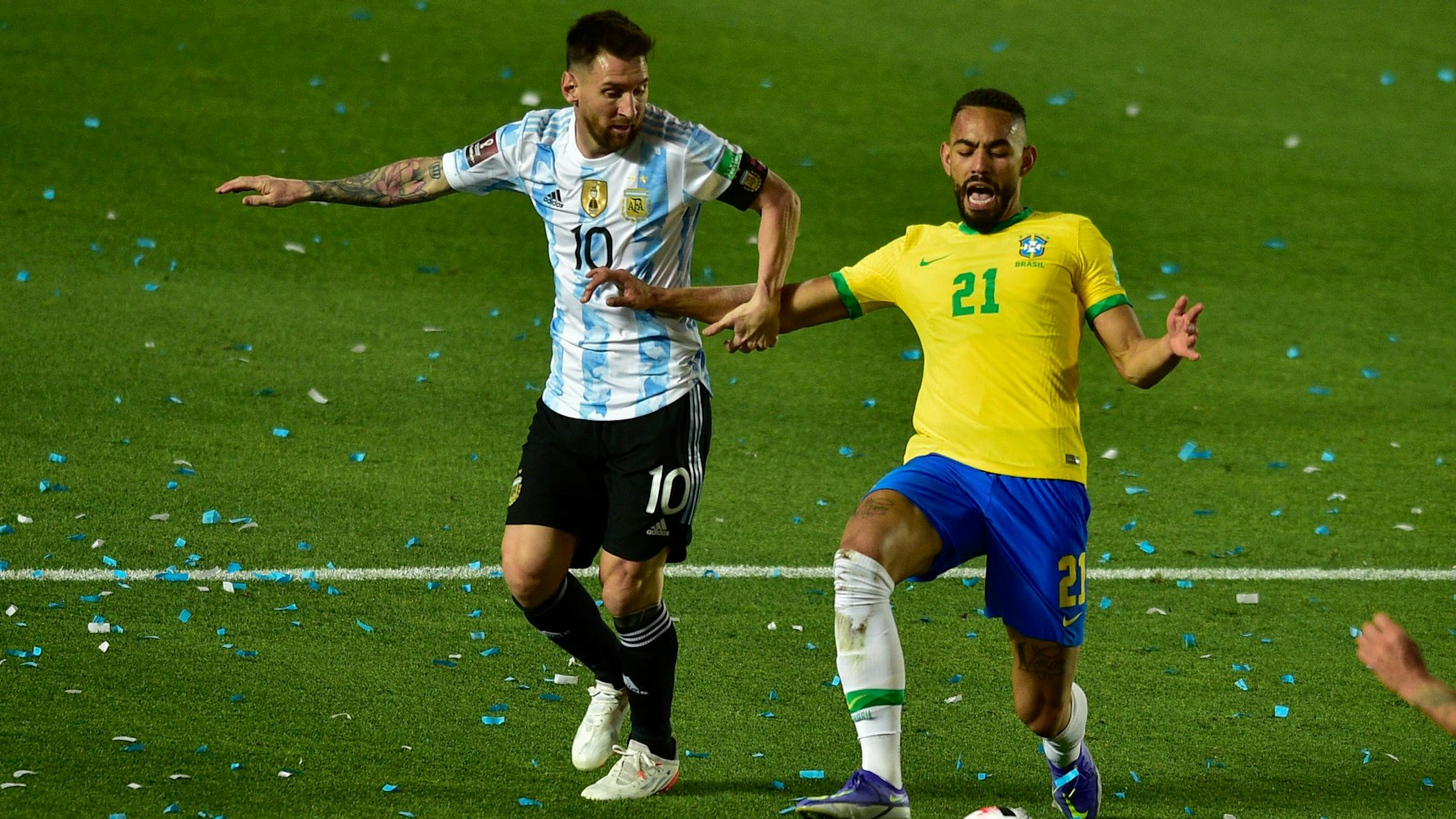 Matheus Cunha machte seit seinem Hertha-Abschied vier Spiele für Brasiliens A-Nationalmannschaft, spielte zuletzt in der WM-Quali gegen Messi und Argentinien.&nbsp;