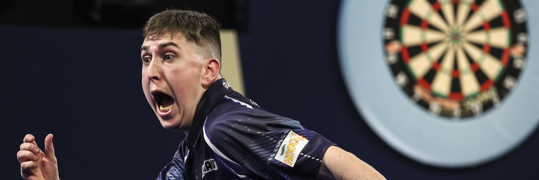 Konnte sein Glück über sein perfektes Spiel bei der Darts-WM nicht fassten: Schottlands William Borland (25).