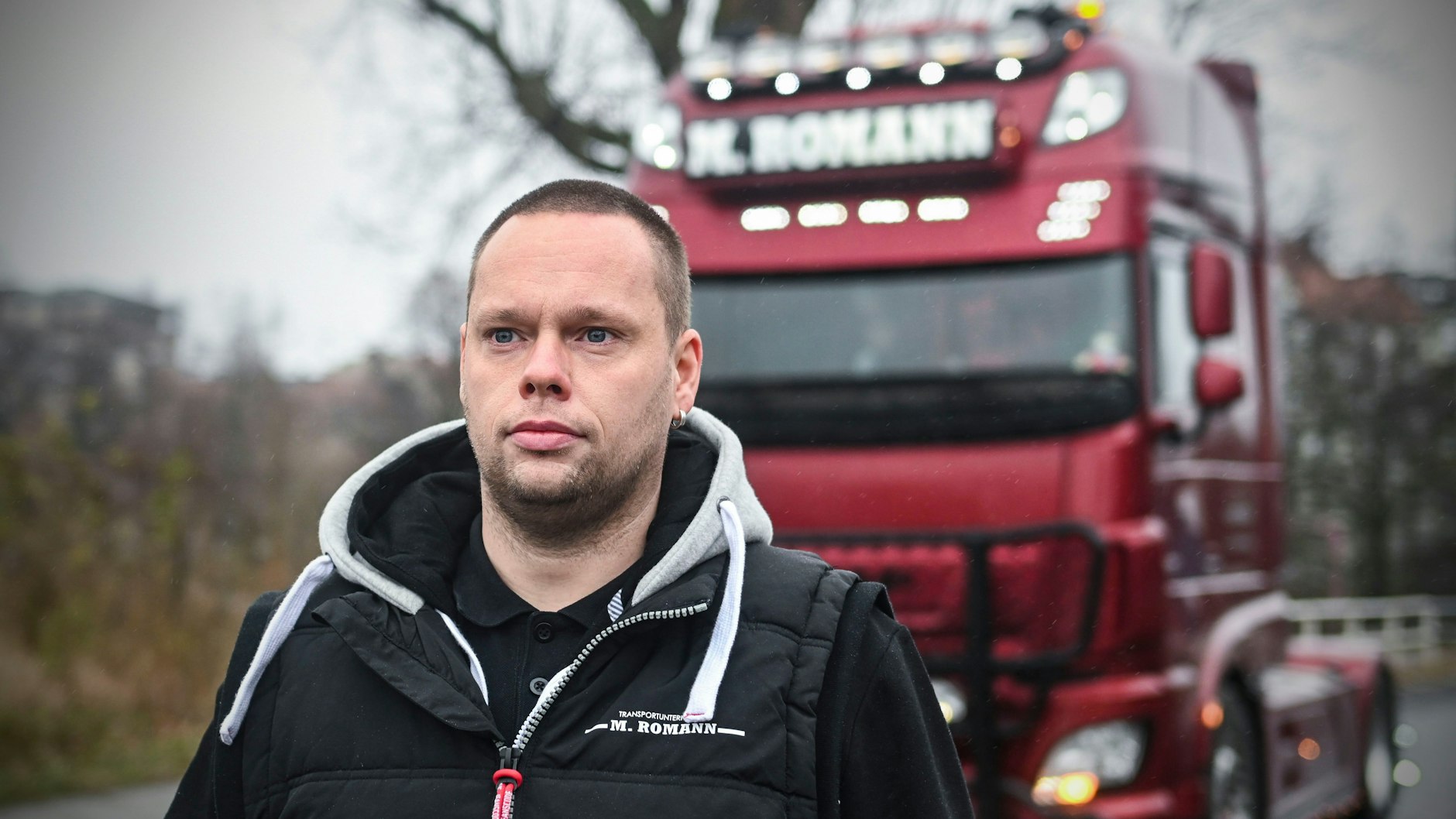 Marcel Romann hupte zum Gedenken an den ermordeten Kollegen.