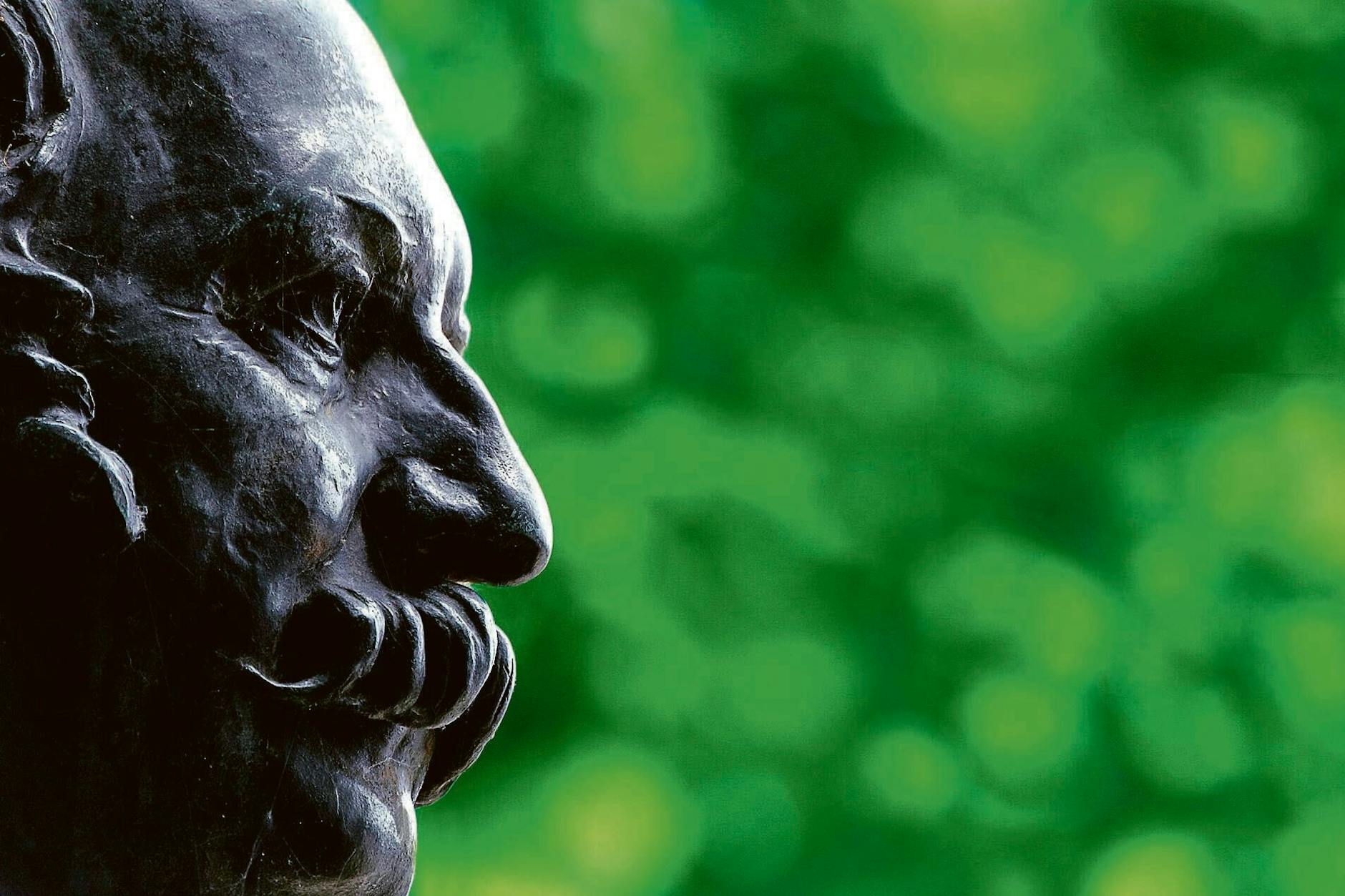 Kopf des Fontane-Denkmals in Neuruppin