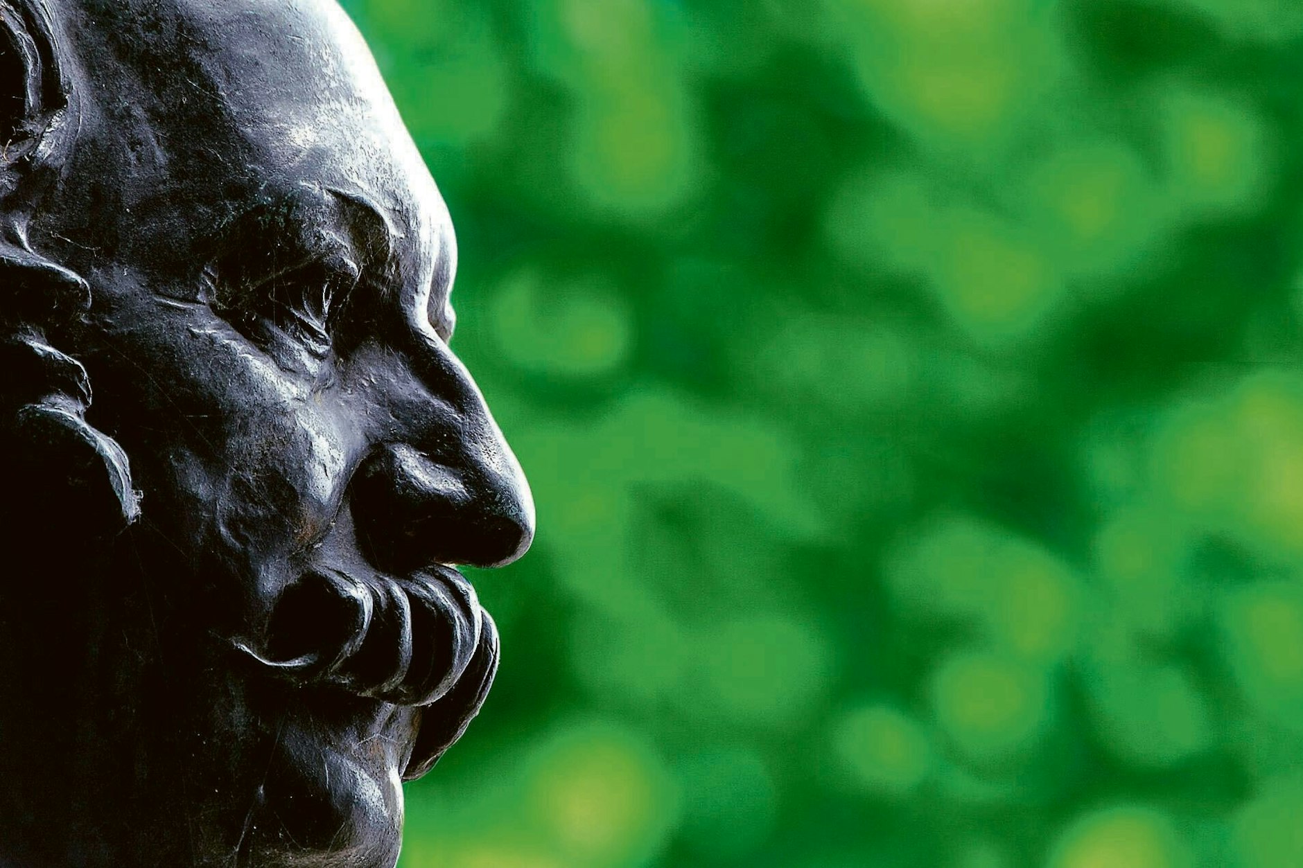 Kopf des Fontane-Denkmals in Neuruppin