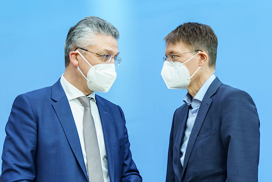 RKI-Präsident Lothar Wieler und Bundesgesundheitsminister Karl Lauterbach.