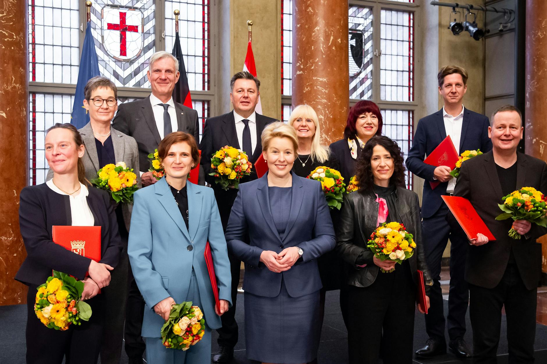 Seit 100 Tagen im Amt, der rot-grün-Rote Senat unter Führung der Regierenden Bürgermeisterin Franziska Giffey
