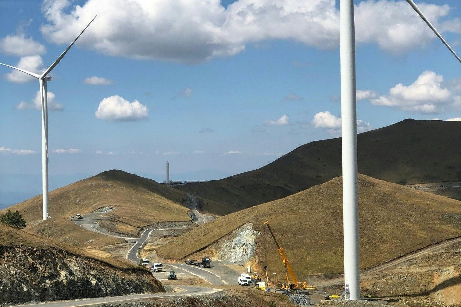 Der größte Windpark im Balkan