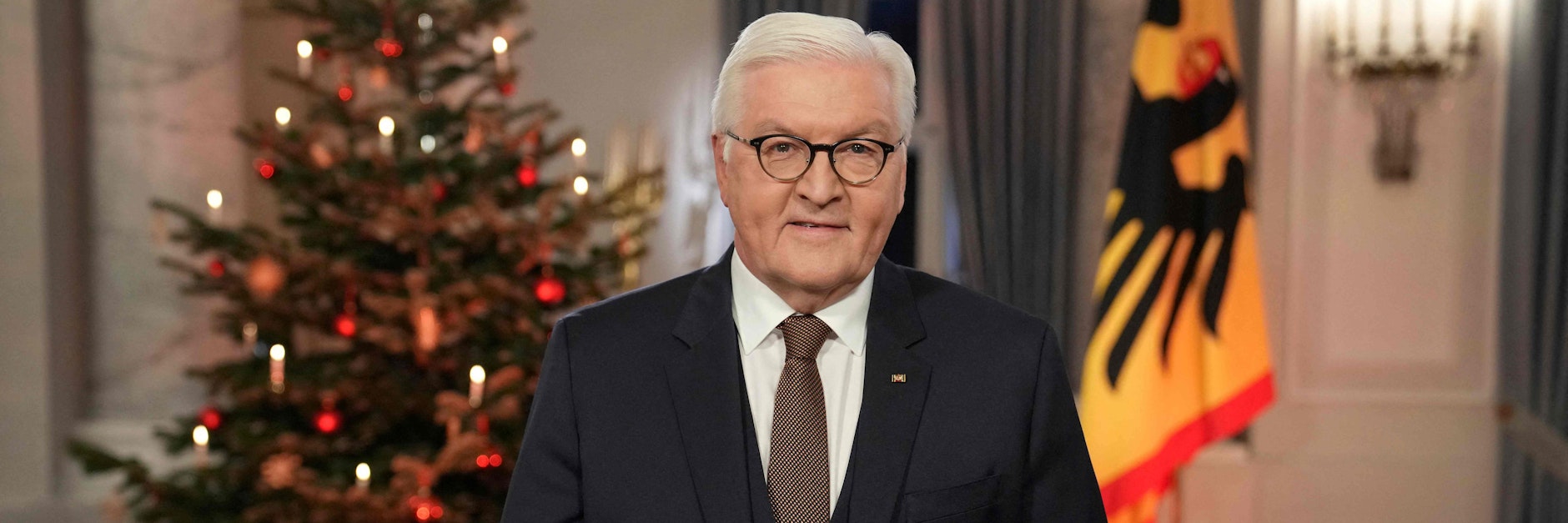 Bundespräsident Frank-Walter Steinmeier bei der Weihnachtsansprache.