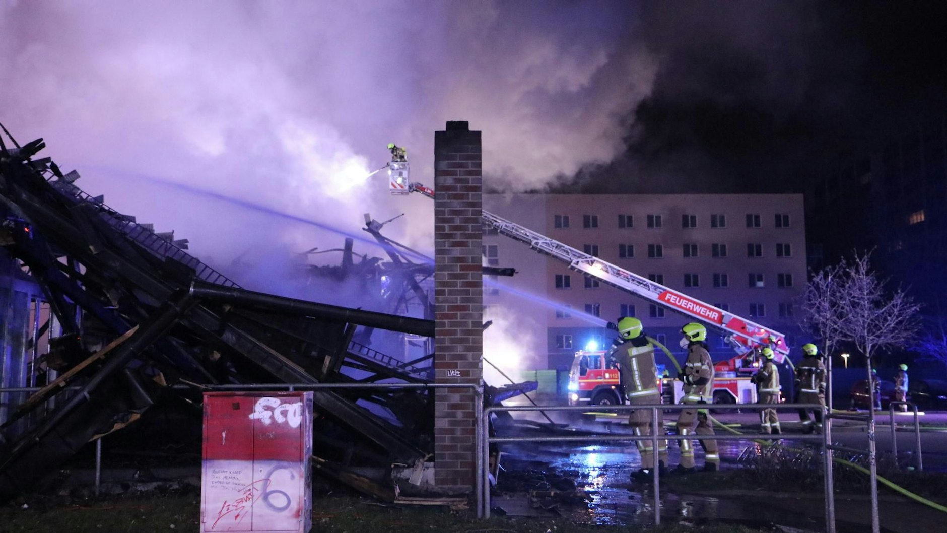 Der Supermarkt wurde völlig zerstört.