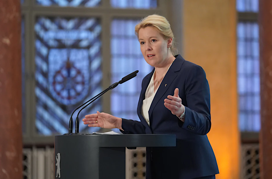 Sprach sich erneut für die Impfpflicht aus: Franziska Giffey (SPD), Regierende Bürgermeisterin.