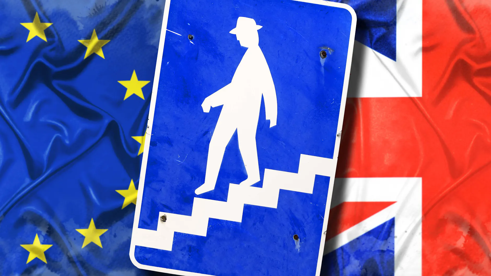 Seit dem EU-Austritt Großbritanniens, auch Brexit genannt, geht es mit der britischen Wirtschaft abwärts (Symbolbild). Die Regierung will nun, dass ihre Mitarbeiter möglichst kein großes Aufheben mehr um das Thema machen.