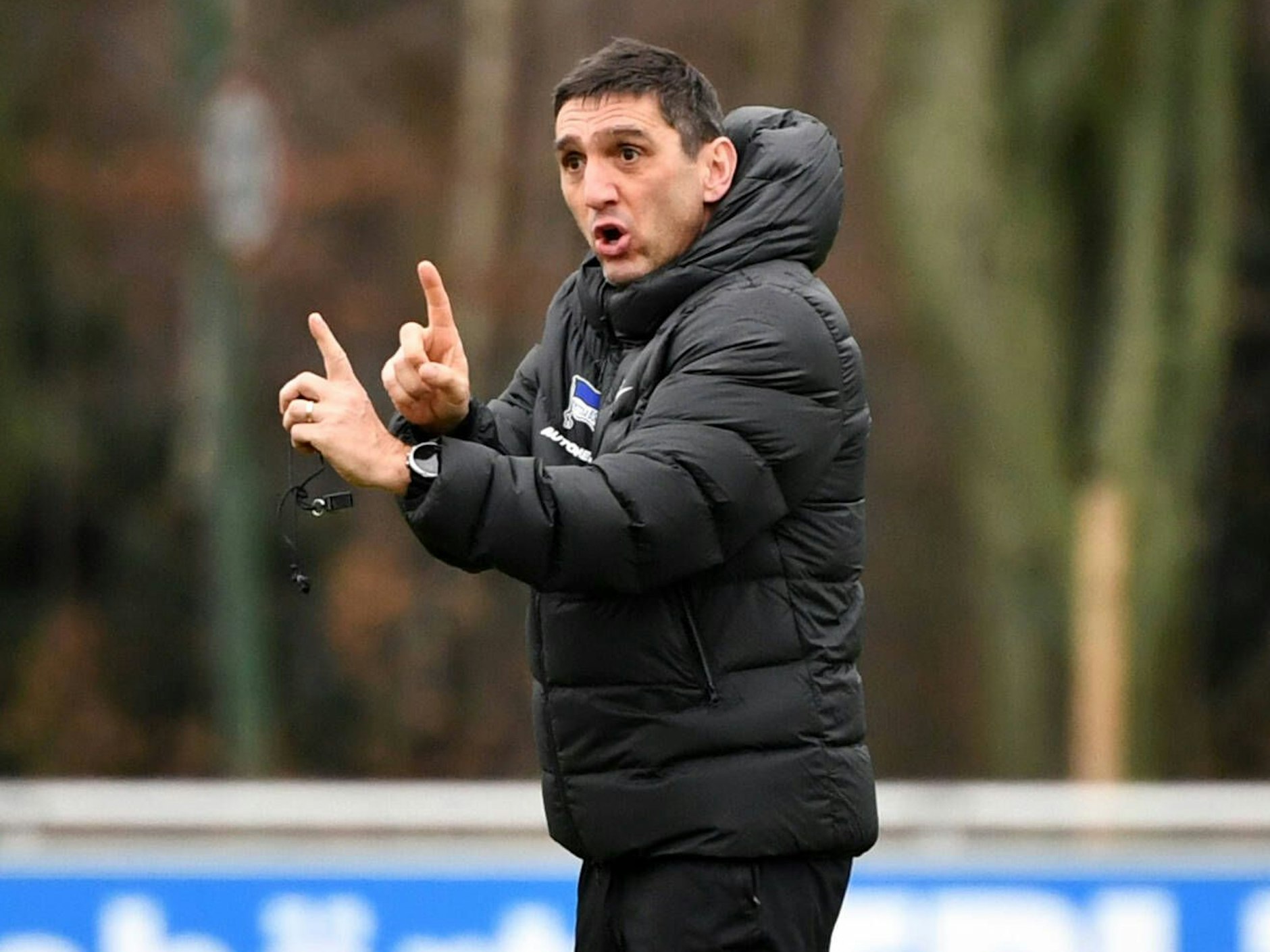 Hertha- Trainer Tayfun Korkut.&nbsp;