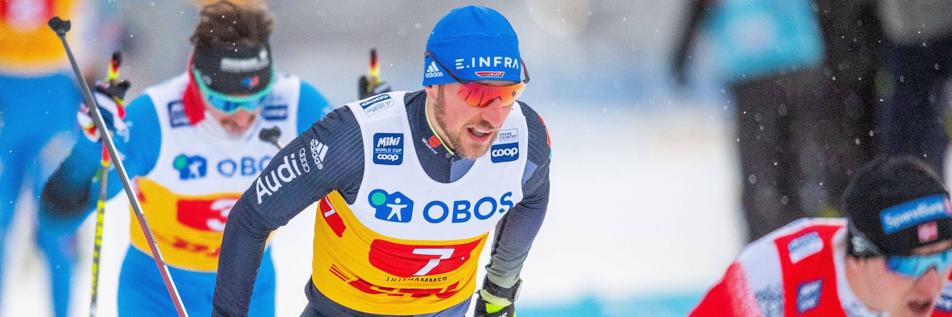 Schrecksekunde: Langläufer Jonas Dobler hatte beim Rennen mit Herzproblemen zu kämpfen.