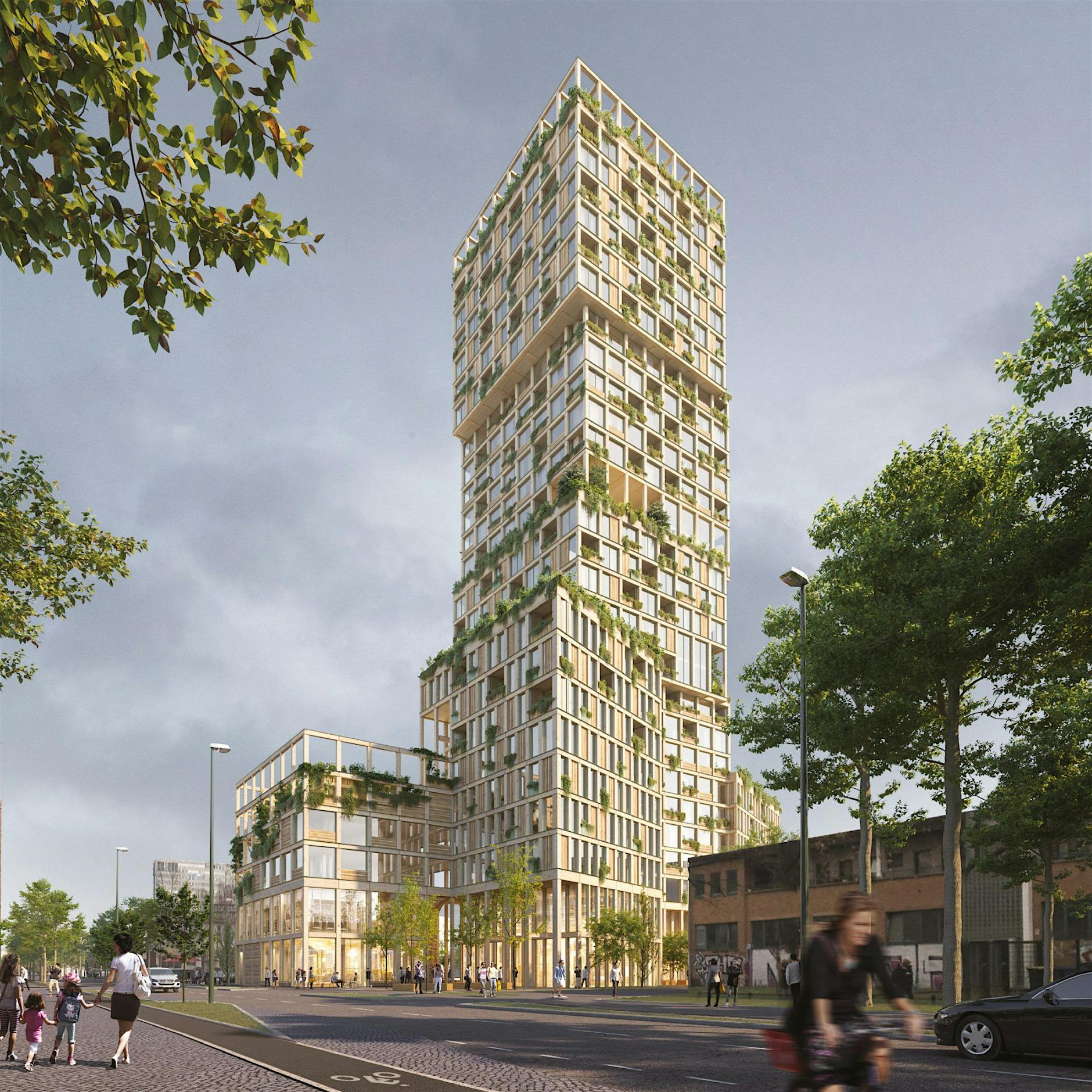 Deutschlands höchstes Holzhaus entsteht in Kreuzberg