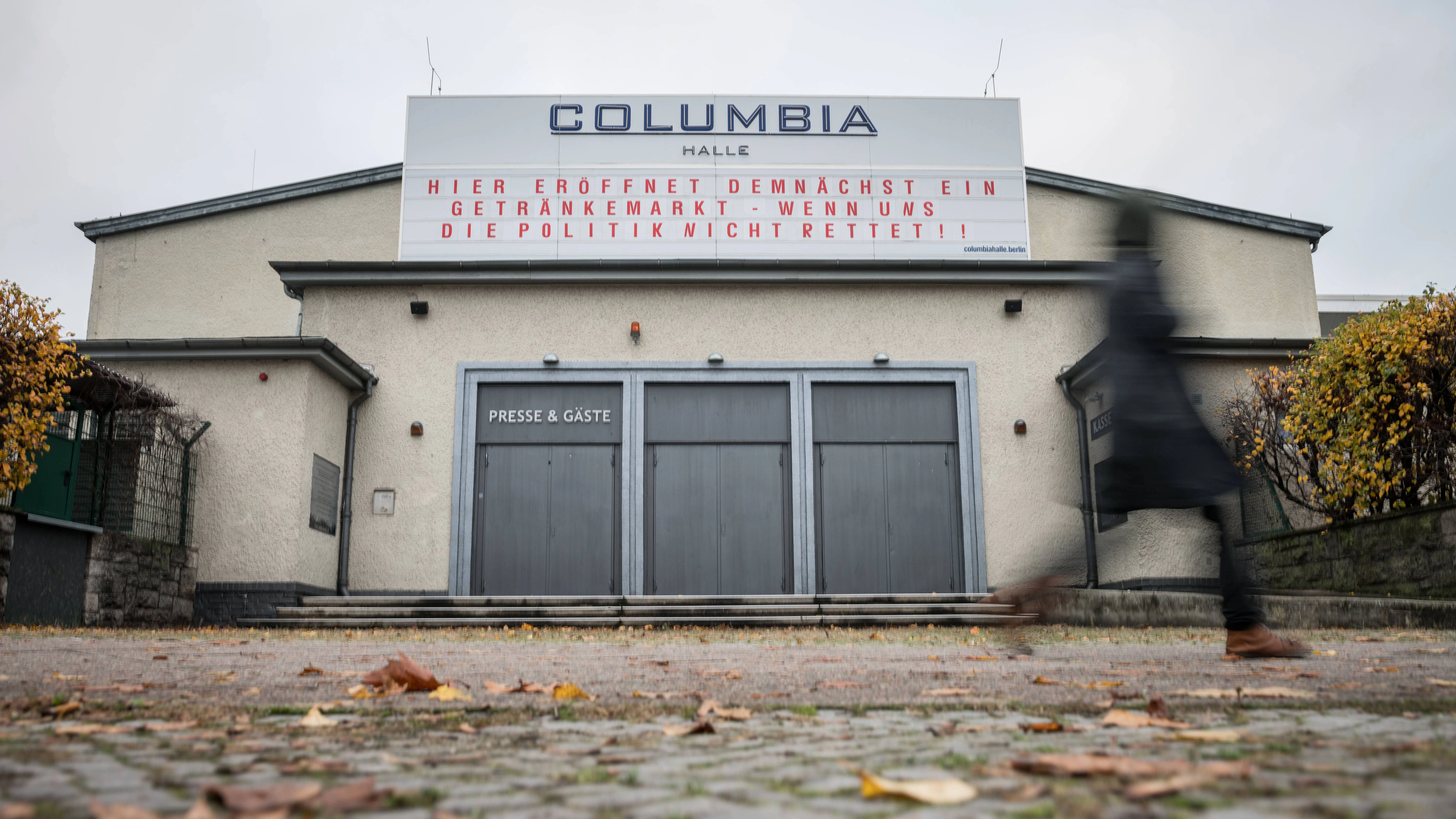 Die Columbiahalle in Corona-Zeiten.