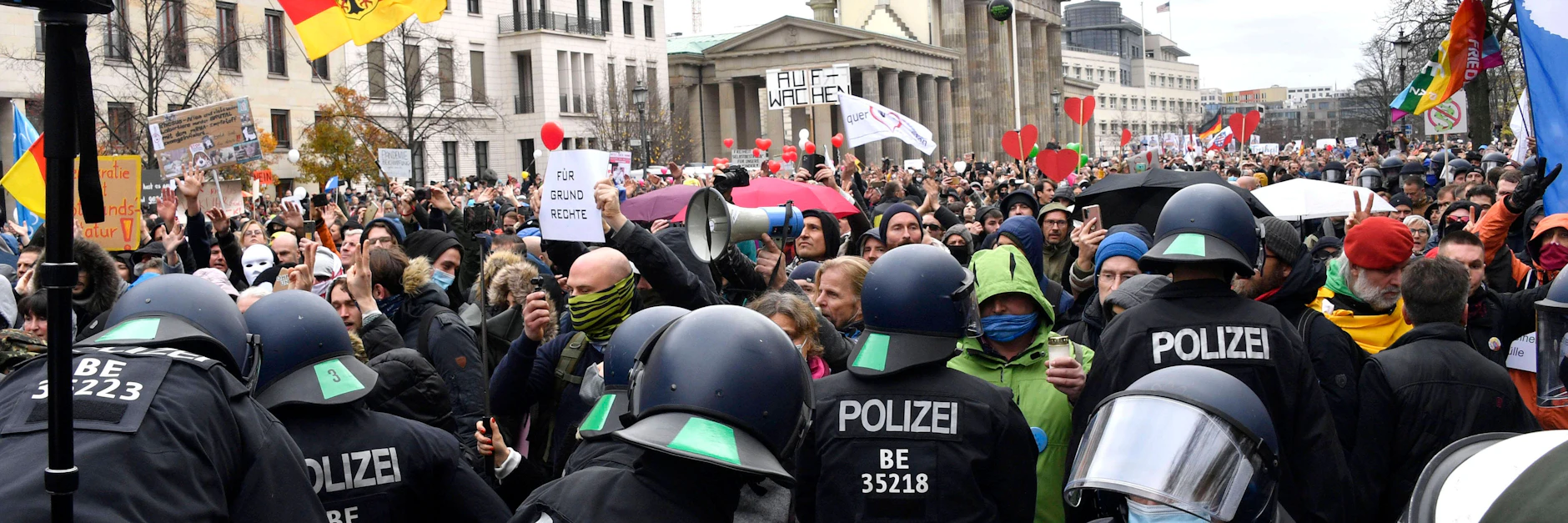 Die „Querdenker“-Demo im November in Berlin war ein Superspreader-Event.
