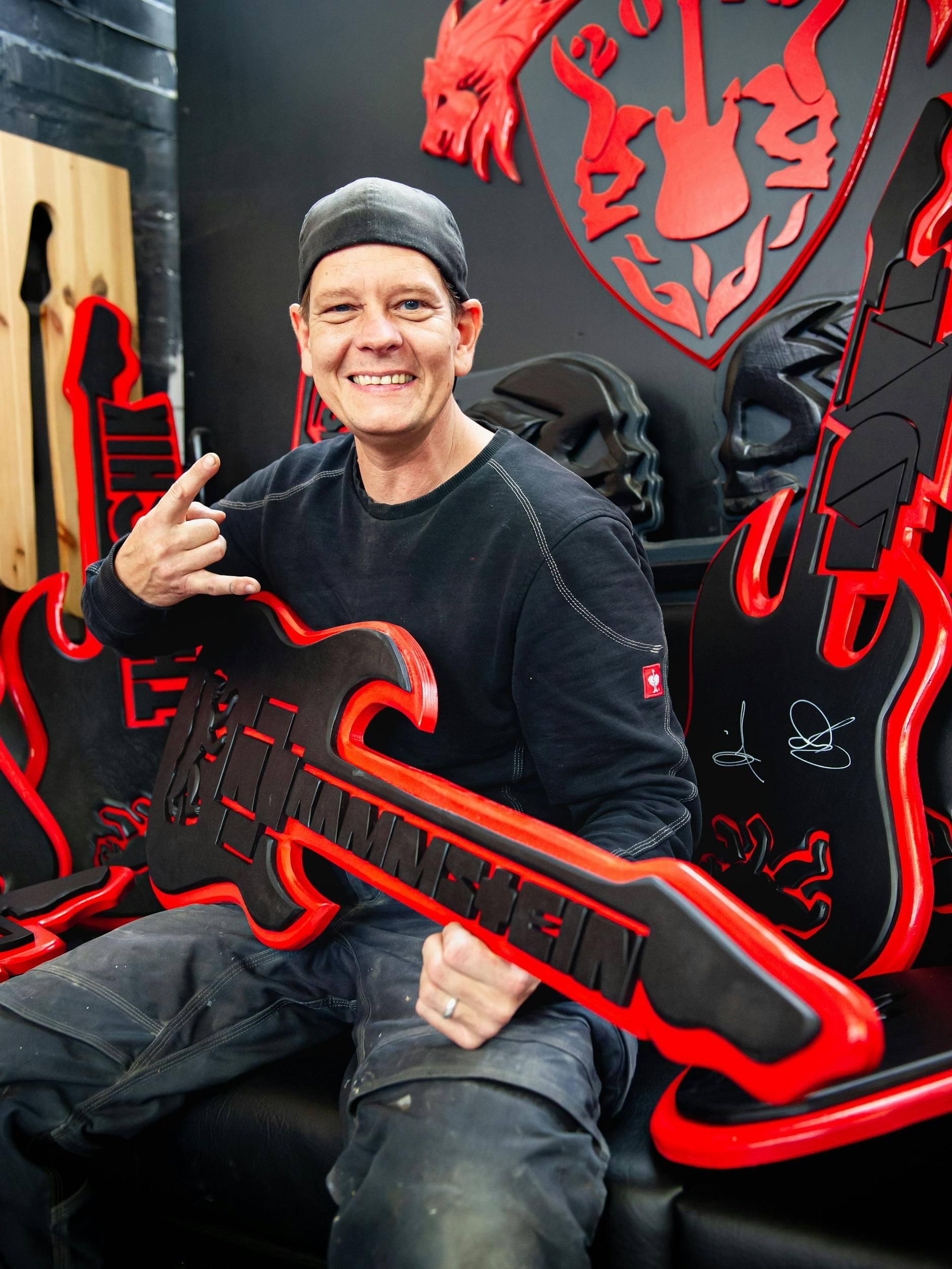 Alex Molter in seiner Werkstatt in Reinickendorf.