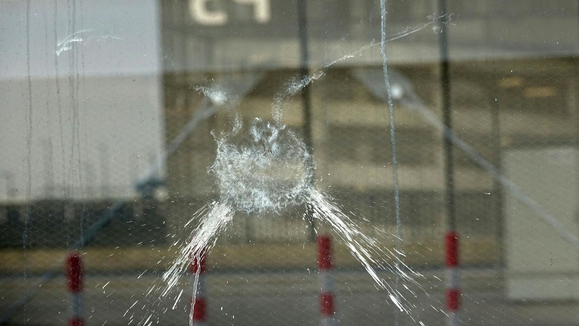 Clues of a collision at Terminal 1.