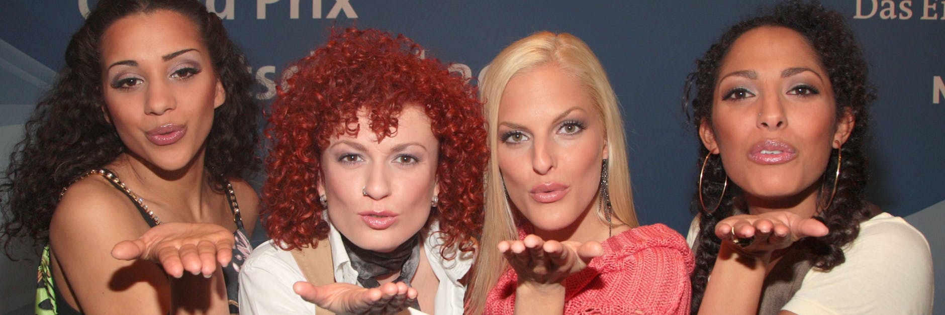 Das sind die No Angels: Nadja Benaissa, Lucy Diakovska, Sandy Mölling und Jessica Wahls (v.l.n.r.).