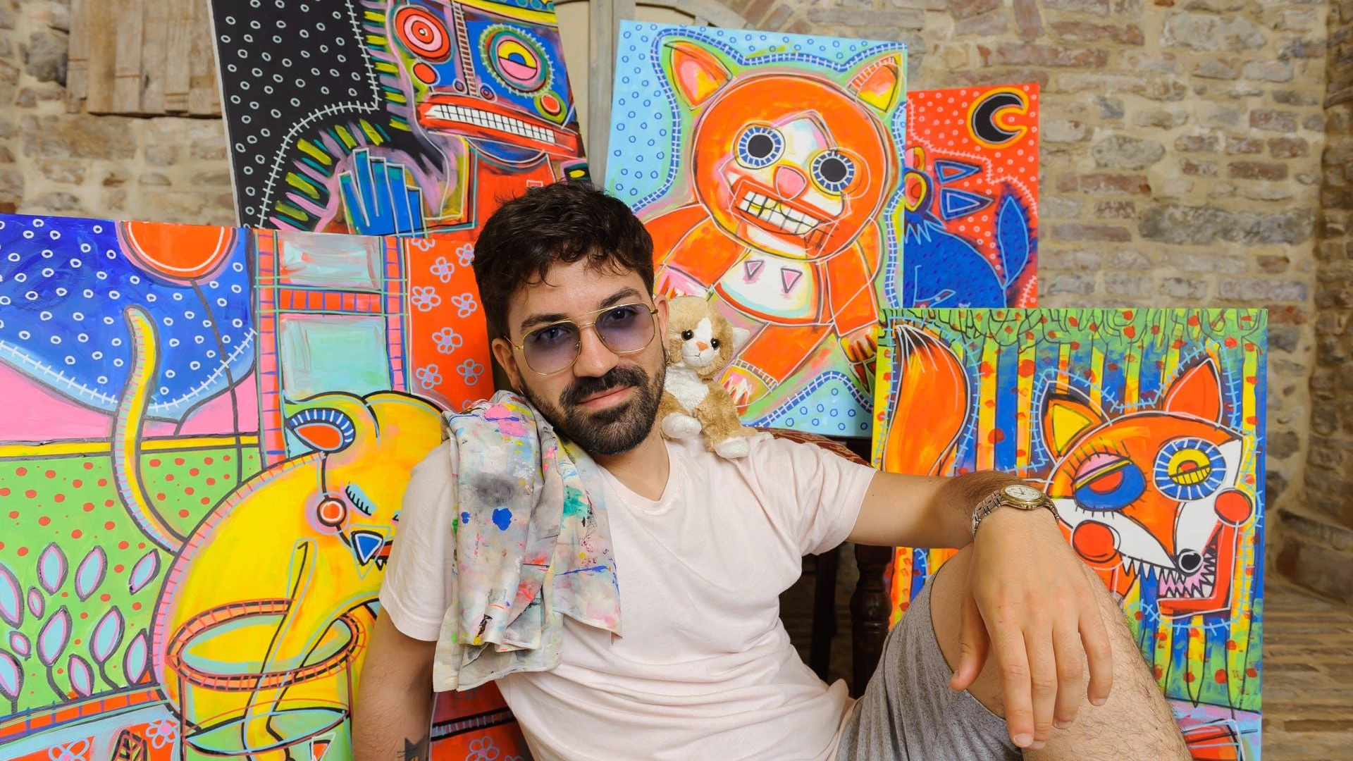Riccardo Chitarrari malte Gondula in seinem eigenen Stil.